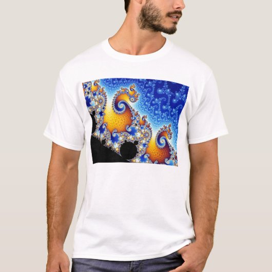 Mandelbrot Set Two-Dimensional Fractal Vorm T-shirt (Voorkant)