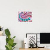 Mandelbrot Spiraal Poster (Thuiskantoor)