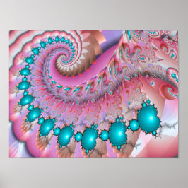 Mandelbrot Spiraal Poster