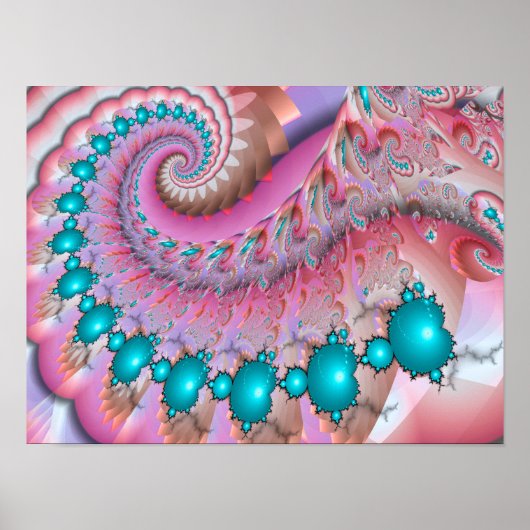 Mandelbrot Spiraal Poster (Voorkant)