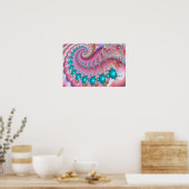Mandelbrot Spiral Poster (Keuken)