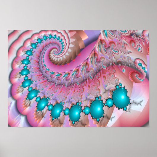 Mandelbrot Spiral Poster (Voorkant)