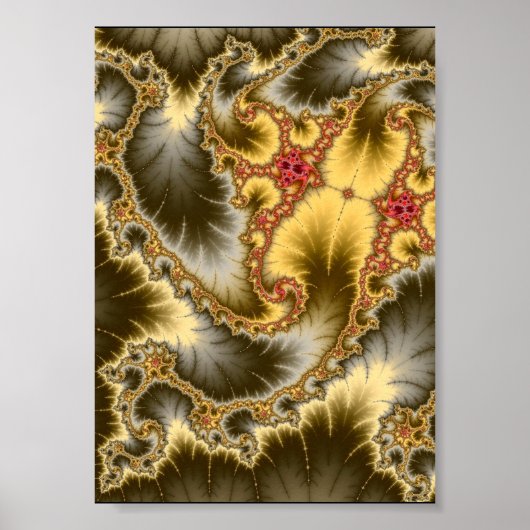 Mandelbrot Spiral Poster (Voorkant)