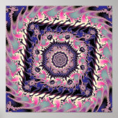 Mandelbrot Square Fractal Poster (Voorkant)