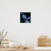 Mandelbrot Star Fractal Poster (Keuken)