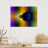 Mandelbrot Voyage Fractal Poster (Keuken)