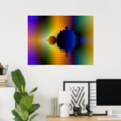 Mandelbrot Voyage Fractal Poster (Thuiskantoor)