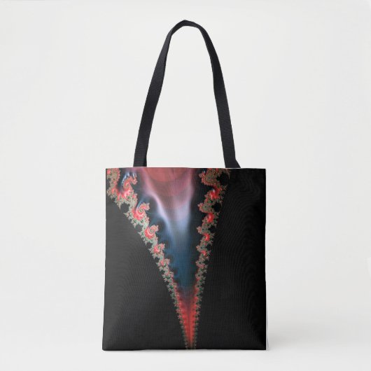 Mandelbrot Zip-Canvas tas (Voorkant)