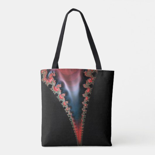 Mandelbrot Zip-Canvas tas (Achterkant)