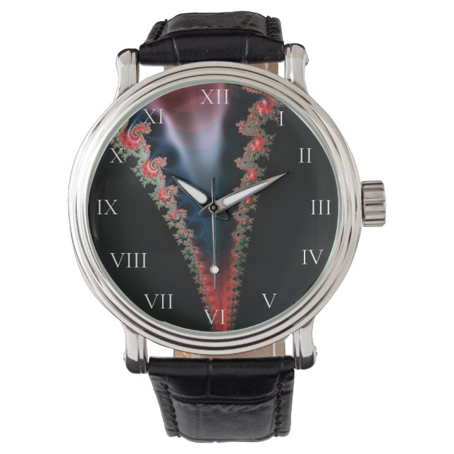 Mandelbrot Zip Horloge (Voorkant)