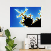 Mandelbrot Zoom A01 Poster (Thuiskantoor)
