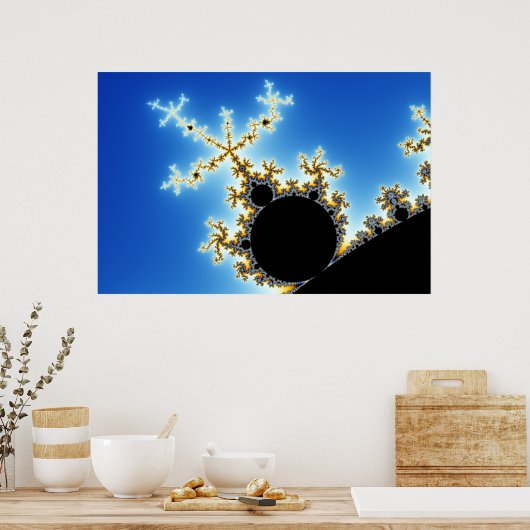 Mandelbrot Zoom A01 Poster (Keuken)