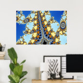 Mandelbrot Zoom C05 Poster (Thuiskantoor)