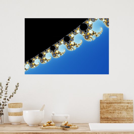 Mandelbrot Zoom D02 Poster (Keuken)