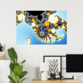 Mandelbrot Zoom D03 Poster (Thuiskantoor)