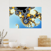 Mandelbrot Zoom D03 Poster (Keuken)