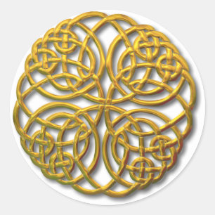 Mandella gold ronde sticker
