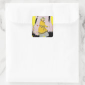 Mandel's Magazine Vierkante Sticker (Tas)