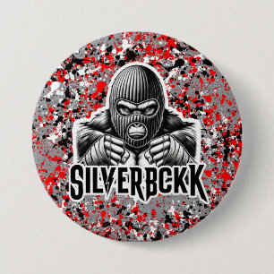 MANDEM COLLECTIE SILVERBCKK OFFICIEEL TTV 7.5 CM R RONDE BUTTON 7,6 CM