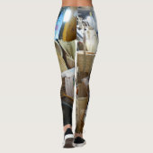 Manden in een keukenwinkel creëren natuurlijke kle leggings (Achterkant)