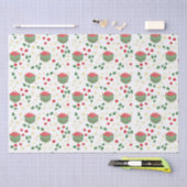 Manden van bessen Aardbeienbloemen Zomer Tissuepapier (Craft)