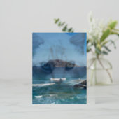 Manderlay Haunting Cat Wenskaart Folie Feestdagen Briefkaart (Staand Voorkant)