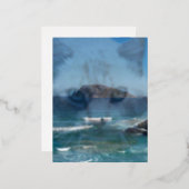 Manderlay Haunting Cat Wenskaart Folie Feestdagen Briefkaart (Voorkant / Achterkant)