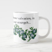 Mandevilla Flowers Floral Scripting Jumbo Mok (Rechts)