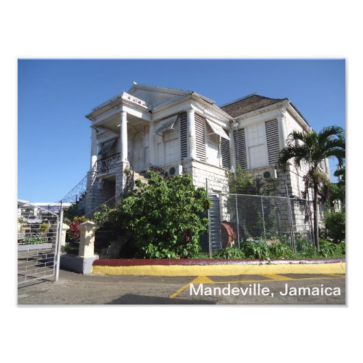 Mandeville, Manchester, Jamaica Foto Foto Afdruk (Voorkant)