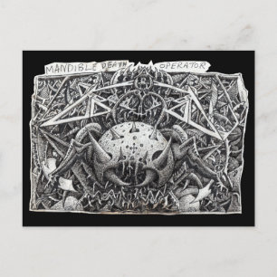 Mandible Death Operator van Brian Benson Briefkaar Briefkaart