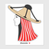 Mandil en Chachiya: Symbolen van Jebala-identiteit Sticker (Vel)
