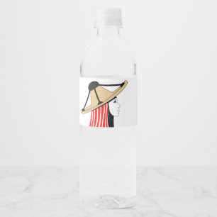 Mandil en Chachiya: Symbolen van Jebala-Identiteit Waterfles Etiket