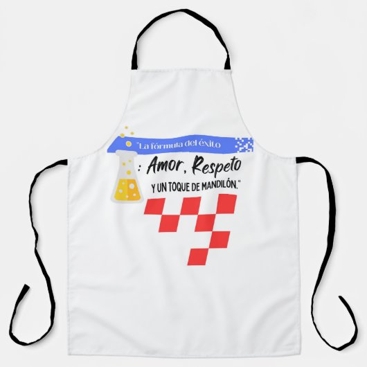 mandilon citaat schort (Voorkant)