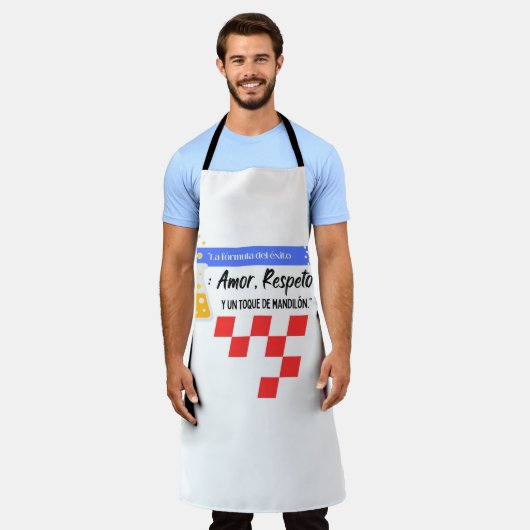 mandilon citaat schort (Gedragen)