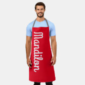 mandilon delantar rojo schort (Gedragen)