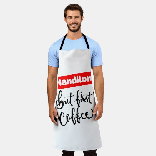MANDILON MAAR EERST KOFFIE SCHORT (Gedragen)