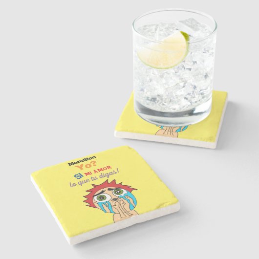 mandilon ? stenen onderzetter (Zijkant)