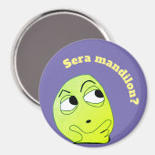mandilonmeme Groot, 3 inch cirkelmagneet Magneet (Voorkant / Achterkant)