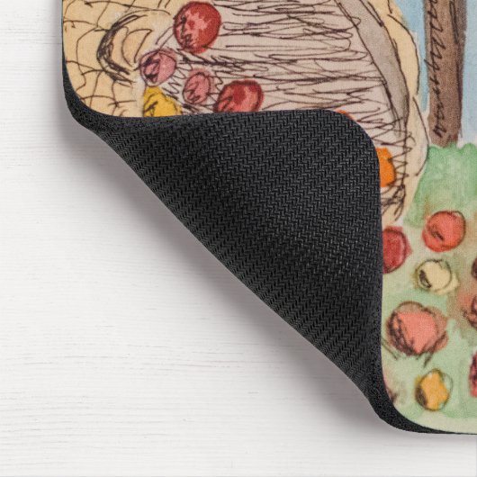 mandje appels Mousepad Muismat (Hoek)