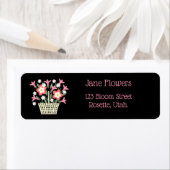 mandje bloemen etiket (Insitu)