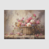 mandje bloemen tissuepapier (Voorkant)