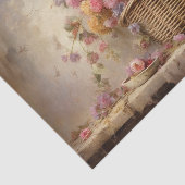 mandje bloemen tissuepapier (Detail)