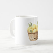 Mandje citroenen koffiemok (Voorkant links)