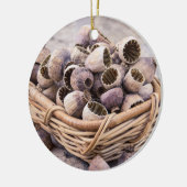 mandje gedroogde pootpasta's keramisch ornament (Links)