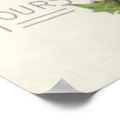 mandje Holly Winterberry Poster (Hoek)