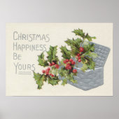 mandje Holly Winterberry Poster (Voorkant)