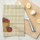 mandje keukenhanddoek voor appels (Quarter Fold)