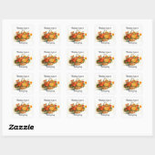 Mandje Met Bloemen Thanksgiving Stickers (Vel)