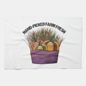 mandje met drie luiers theedoek (Horizontaal)