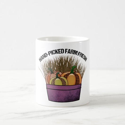 mandje met drie pompoenen koffiemok (Center)